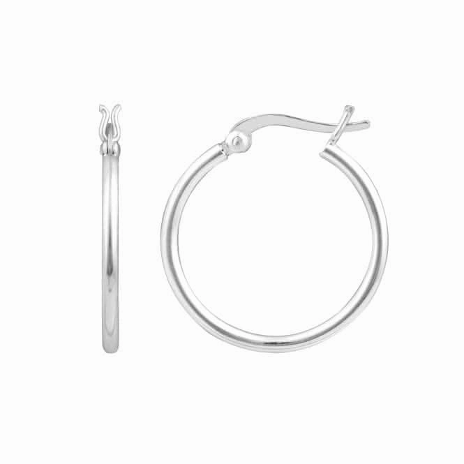 Simple Plain 25mm Hoop Earrings 6853HP