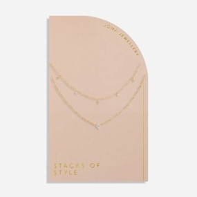 Stacks Of Style Gold Star Gold 45Cm 40cm   5cm Necklace 6332