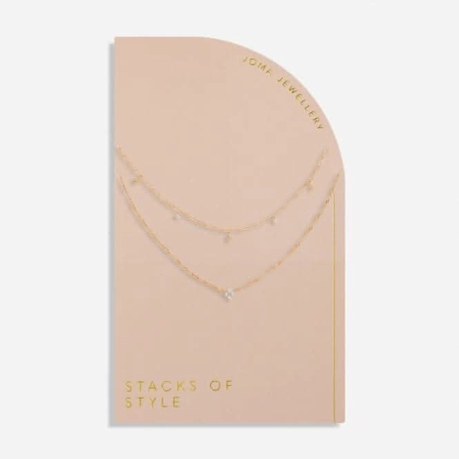 Stacks Of Style Gold Star Gold 45Cm 40cm   5cm Necklace 6332