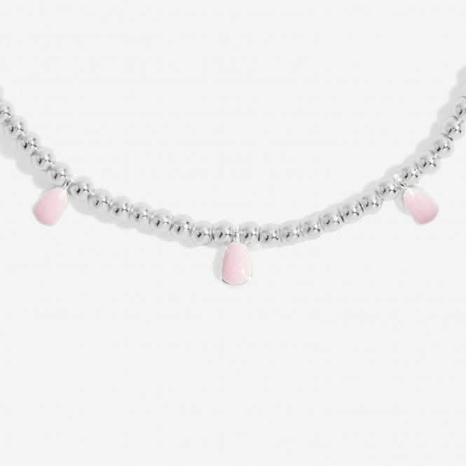 Stacks Of Style Pink Enamel Silver Plated Set Of 2 Bracelets 7097