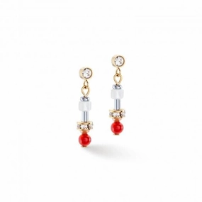 Stainless Steel Orange Ear Studs 4352/21-0200