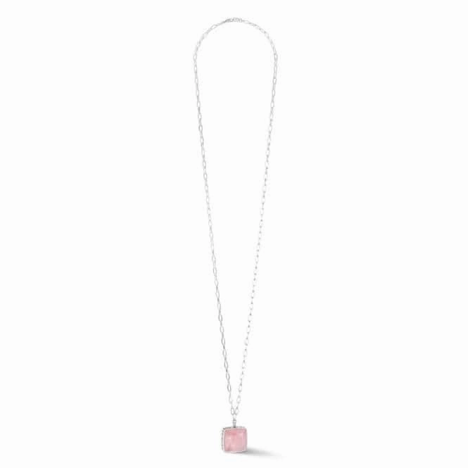 Stainless Steel Rose Silver Necklace 1201/10-1917