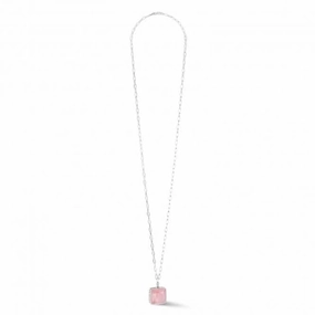 Stainless Steel Rose Silver Necklace 1201/10-1917