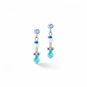 Stainless Steel Turquoise Ear Studs 4352/21-0600
