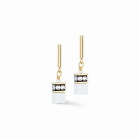 Stainless Steel White Gold Ear Studs 2810/21-1416