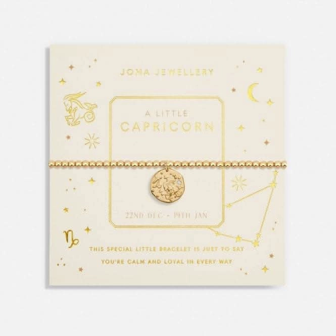 Star Sign A Little Capricorn Gold Plated 17.5cm Stretch Bracelet 6800