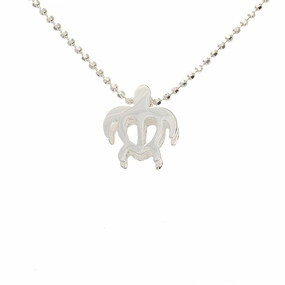 Sterling Silver 3D Honu (Hawaiian Turtle) Pendant (Chain Sold Separately)