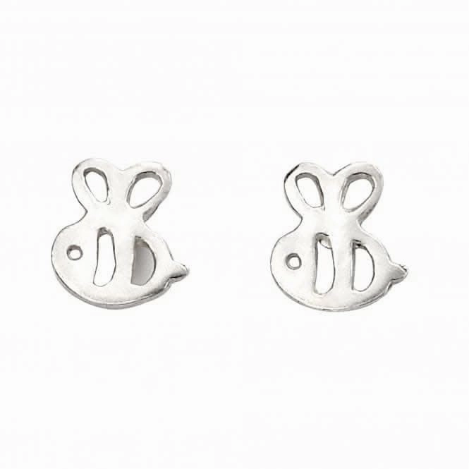 Sterling Silver Bee Stud Earrings A2052