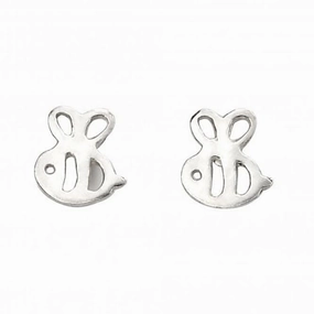 Sterling Silver Bee Stud Earrings A2052
