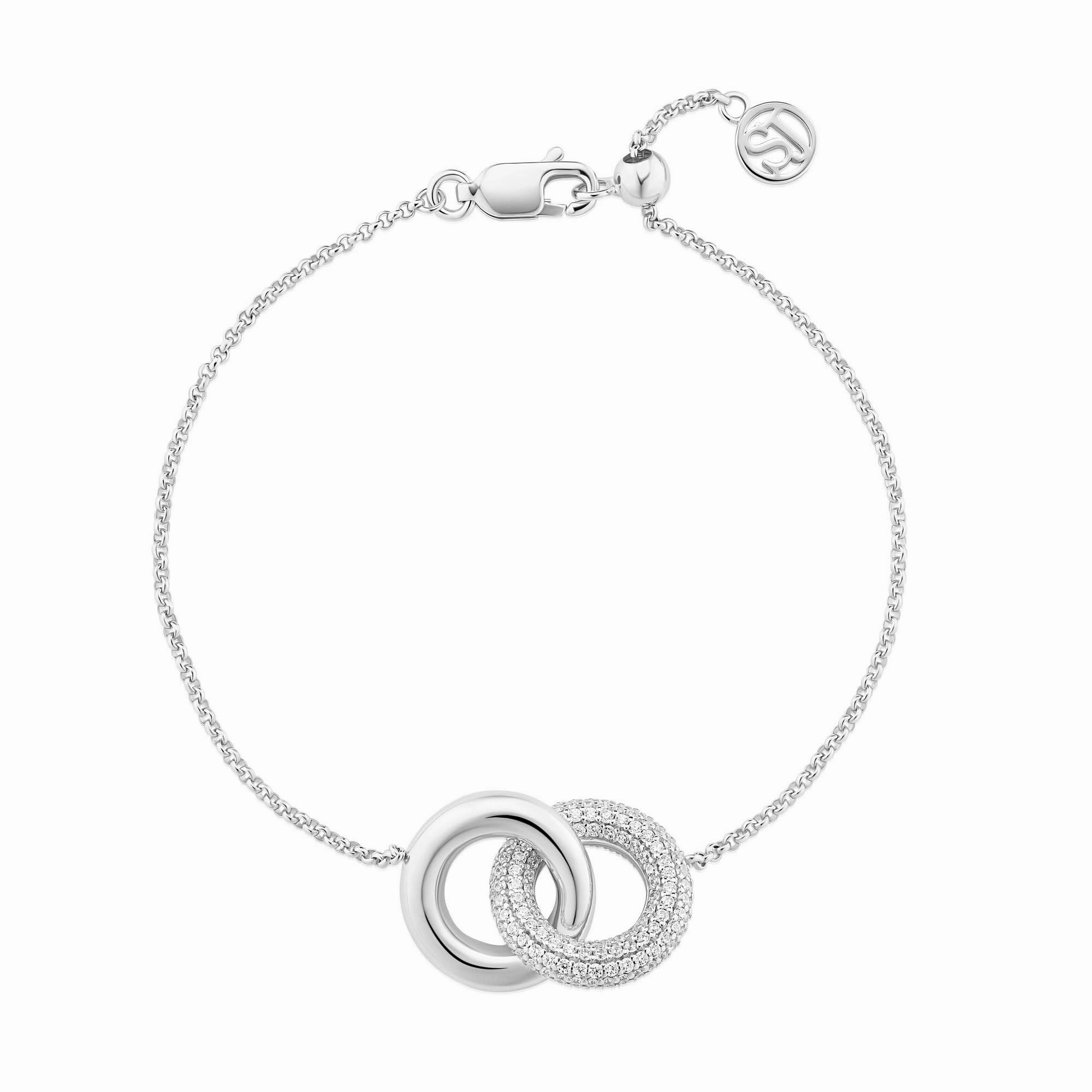 Sterling Silver Carrara Bracelet SJ-B2477-CZ