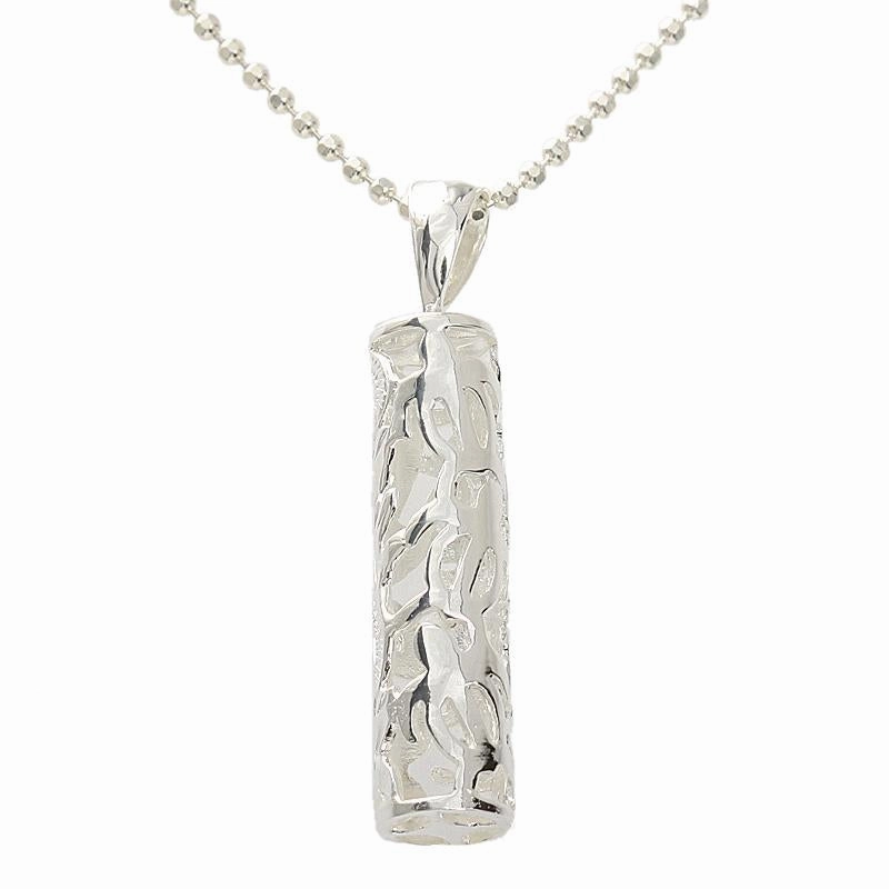 Sterling Silver Cut Out Scroll, Honu (Hawaiian Turtle) and Quilt Tube Pendant (Chain Sold Separately)