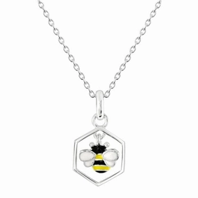 Sterling Silver Dinky Bee and Combe Pendant 9558ME