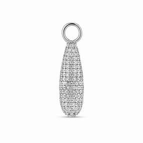 Sterling Silver Goccia Charm SJ-CH2487-CZ