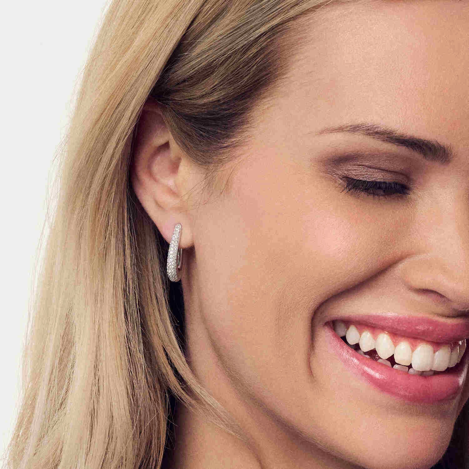 Sterling Silver Goccia Parvus Earrings SJ-E2486-CZ