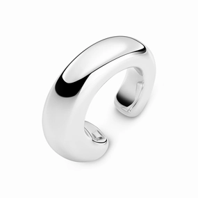 Sterling Silver Goccia Pianura Ear Cuff SJ-E2586