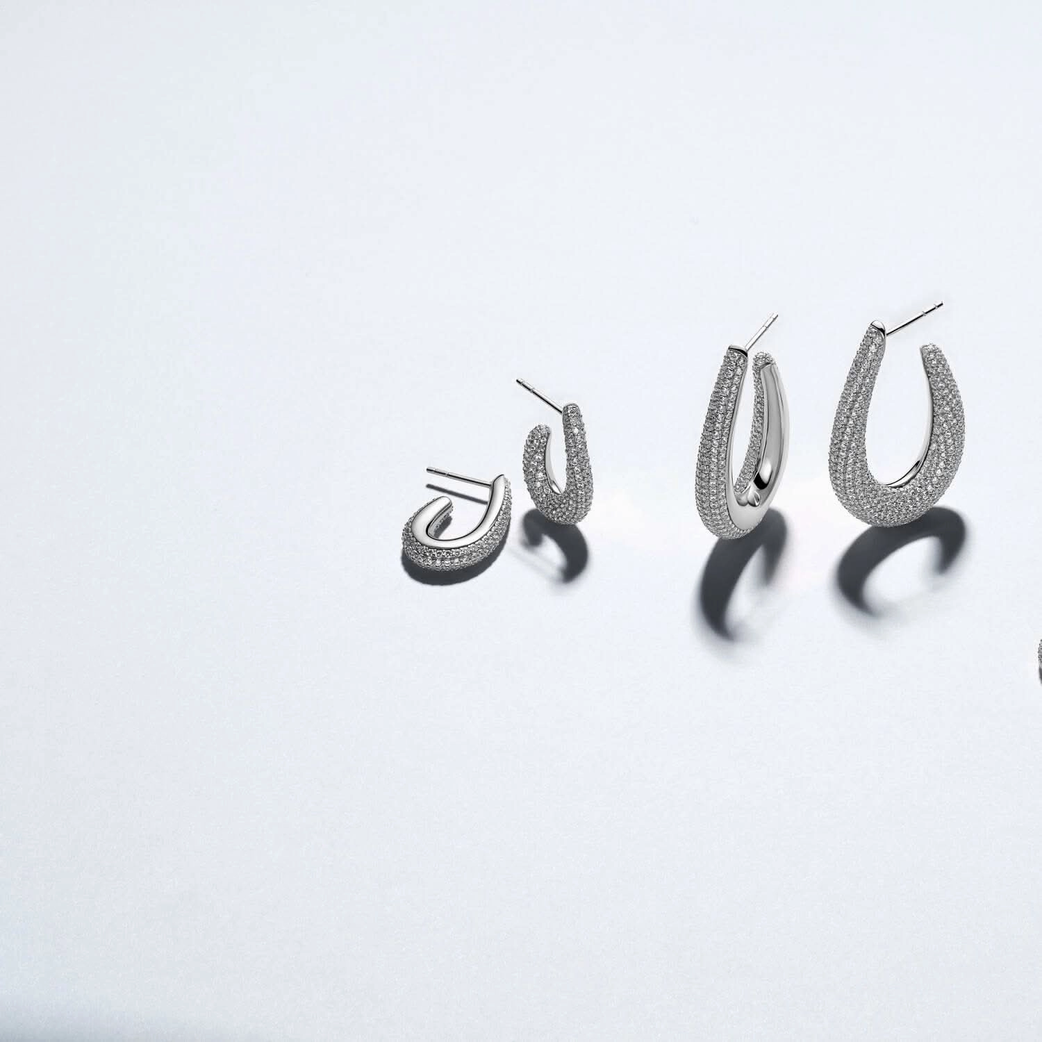 Sterling Silver Goccia Piccolo EarringsSJ-E2484-CZ