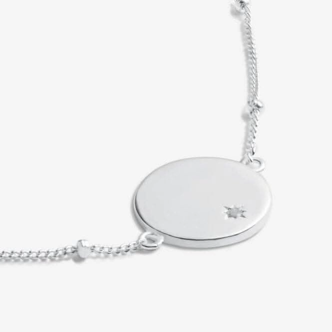 Sterling Silver Happy Birthday Disc Zirconia 16cm   3cm Bracelet JJS0001