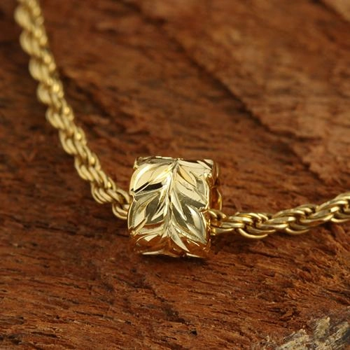 Sterling Silver Hawaiian Scroll Cut Out Edge Barrel Pendant (Silver/Pink Gold/Yellow Gold) (S/M) (Chain Sold Separately)