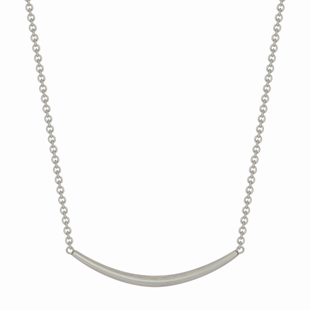 Sterling Silver Heavy Tibetan Bar Necklace