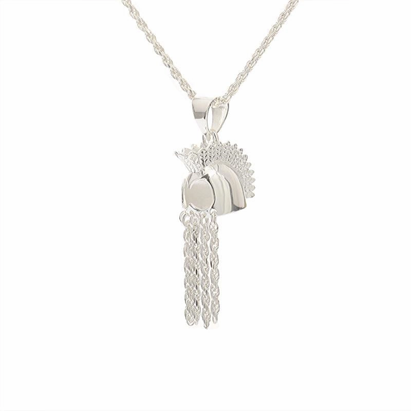 Sterling Silver Helmet Pendant (S/L/XL) (Chain Sold Separately)