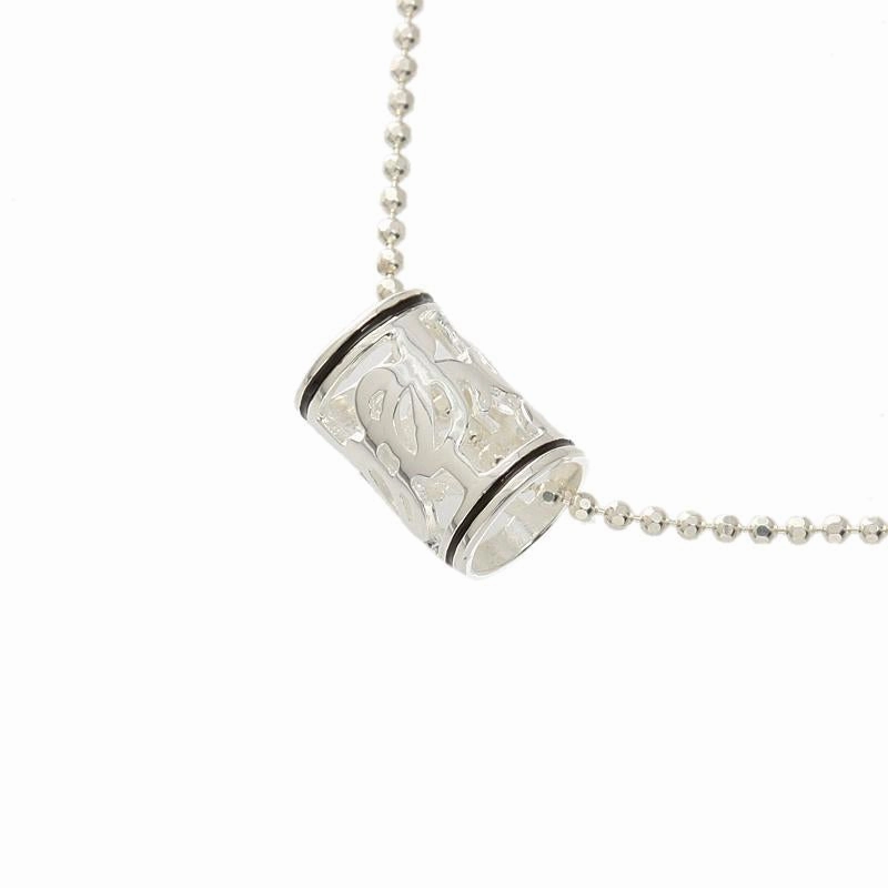 Sterling Silver Honu (Hawaiian Turtle) Black Border Barrel Pendant (Chain Sold Separately)