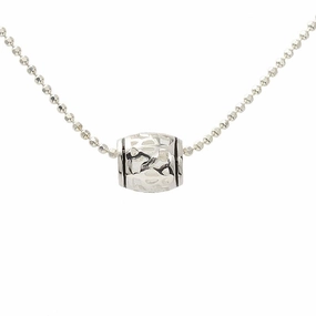 Sterling Silver Honu (Hawaiian Turtle) Black Border Barrel Pendant (S/M/L) (Chain Sold Separately)