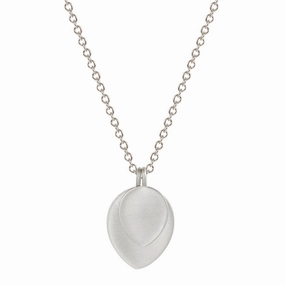 Sterling Silver Large Double Lotus Petal Pendant