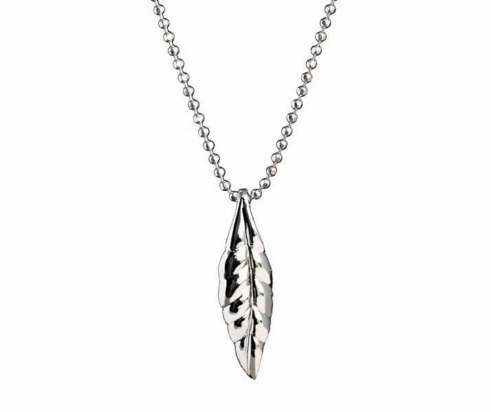 Sterling Silver Maile Leaf Pendant (Chain Sold Separately)