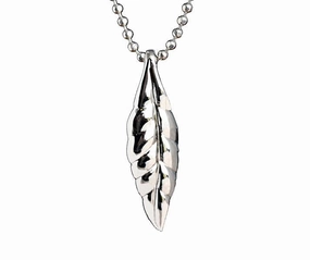 Sterling Silver Maile Leaf Pendant (Chain Sold Separately)