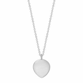 Sterling Silver Medium Flat Lotus Petal Pendant