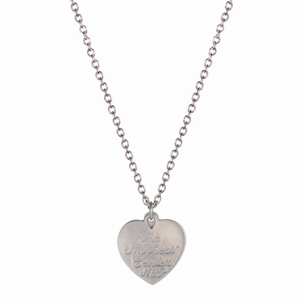 Sterling Silver New York Presbyterian Heart and Anchor Pendant
