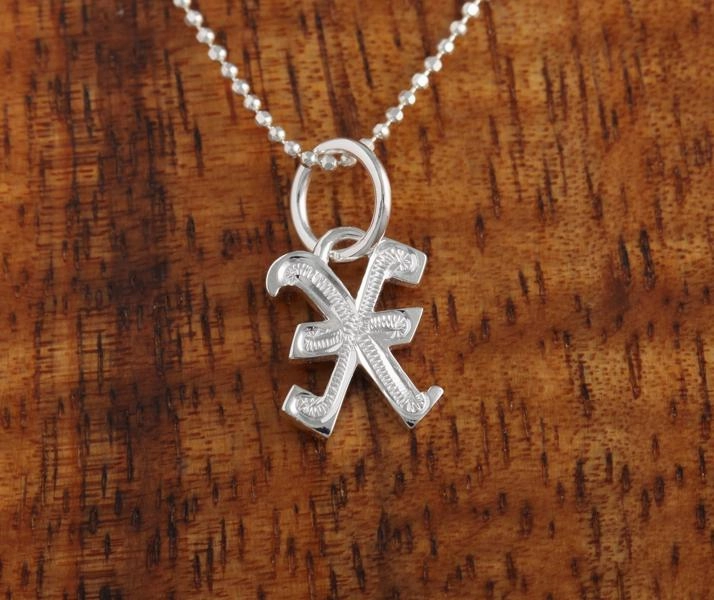 Sterling Silver Old English Initial Pendant (Chain Sold Separately)