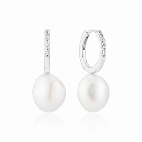 Sterling Silver Padua Uno Earrings SJ-E2443-PCZ