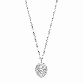 Sterling Silver Paisley Lotus Pendant