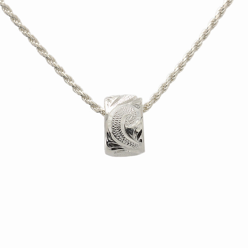 Sterling Silver Queen Scroll Barrel Pendant (Chain Sold Separately)