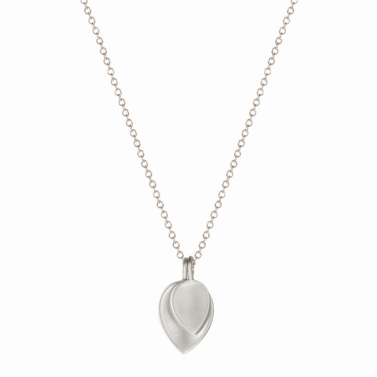 Sterling Silver Small Double Lotus Petal Pendant