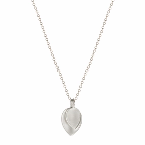 Sterling Silver Small Double Lotus Petal Pendant