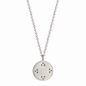 Sterling Silver Small Tibetan Mirror Pendant