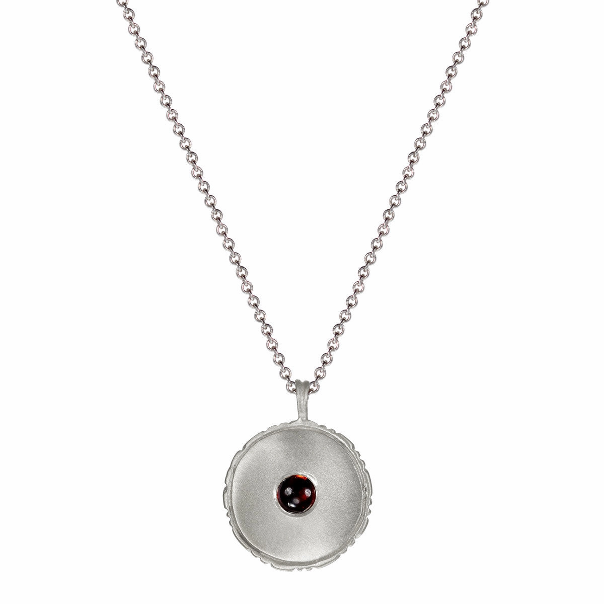 Sterling Silver Strength is Having a Graceful Life Pendant with Garnet