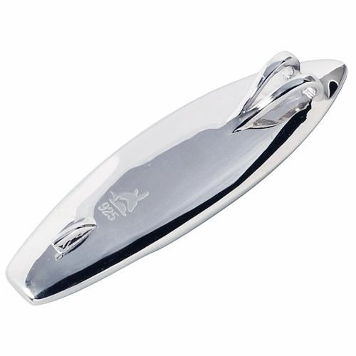 Sterling Silver Surfboard with Abalone Inlaid Pendant (Chain Sold Separately)