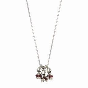Sterling Silver Three Tiny Bells with Beads