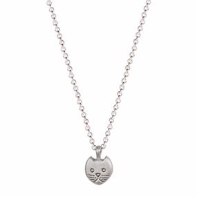 Sterling Silver Tiny Kitten Pendant