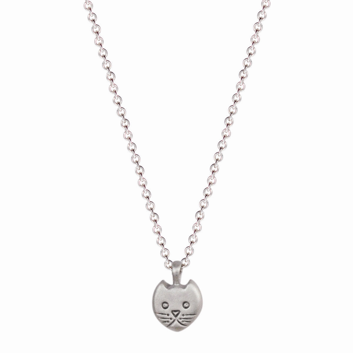 Sterling Silver Tiny Kitten Pendant