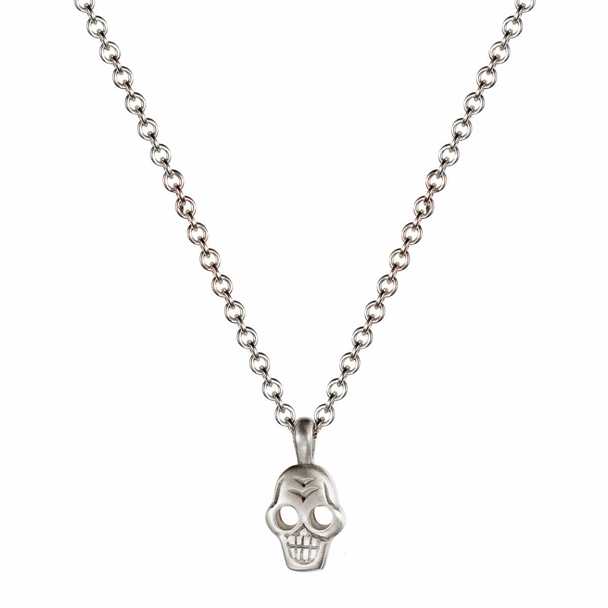 Sterling Silver Tiny Skull Pendant