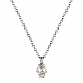 Sterling Silver Tiny Skull Pendant