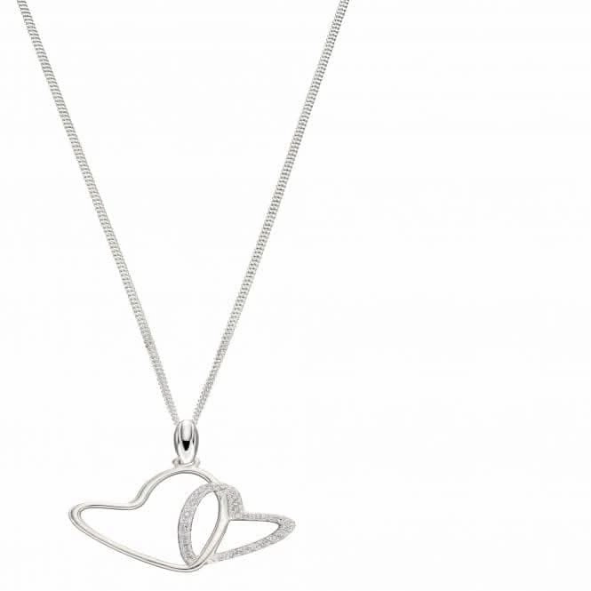Sterling Silver Zirconia Heart Pendant P4841C