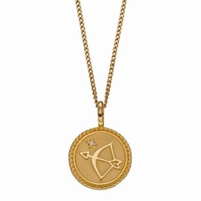Strength Growth Empowerment Pendant  Zirconia Yellow Gold Plating P5004C