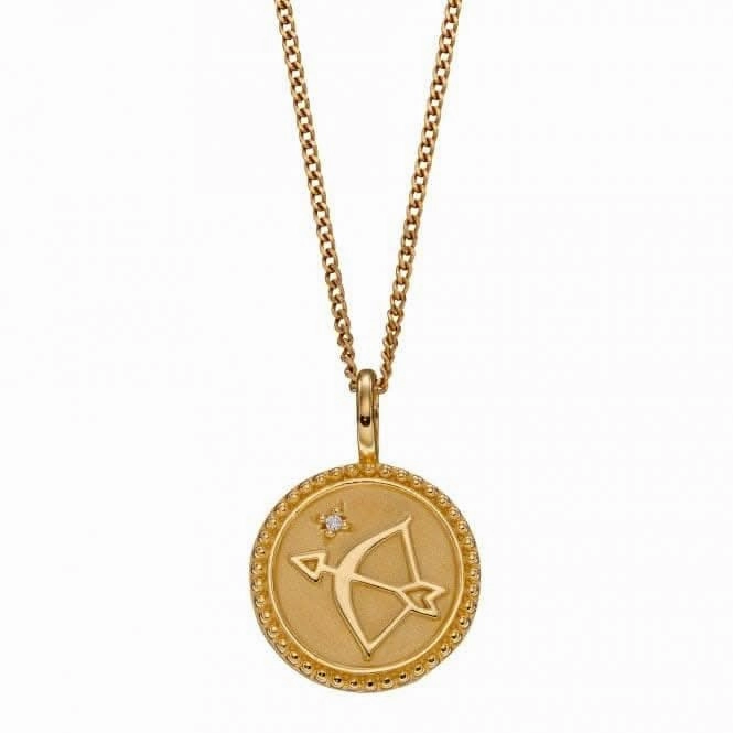 Strength Growth Empowerment Pendant  Zirconia Yellow Gold Plating P5004C