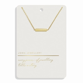 Style Stories Bar Gold Plated Necklace 7726