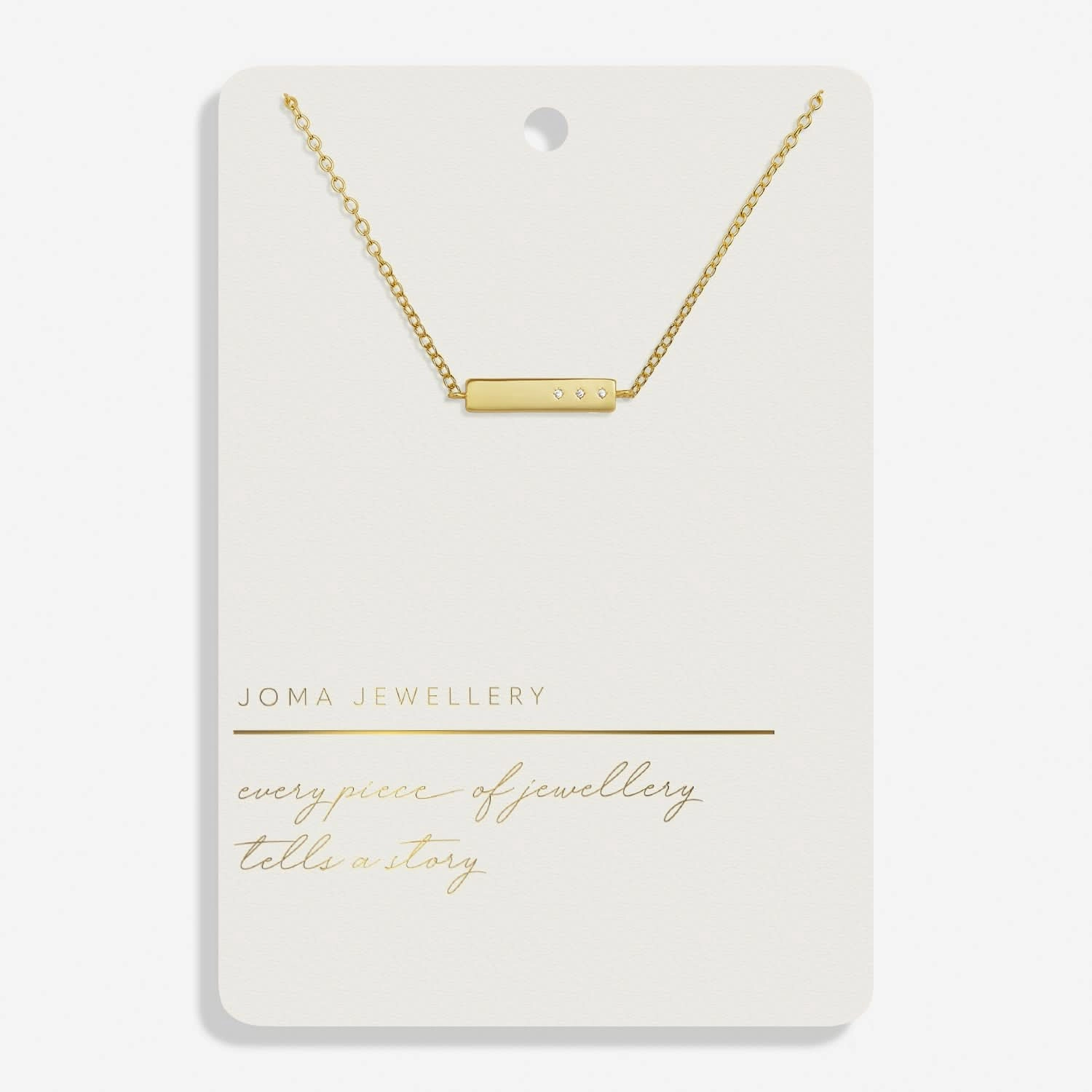 Style Stories Bar Gold Plated Necklace 7726